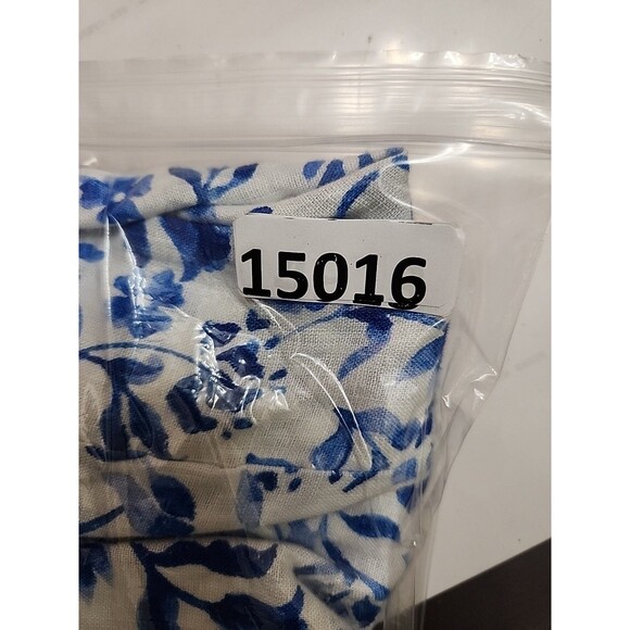 Joie Wide Leg 100% Linen Cropped Pants Womens XL White Blue Floral Pull On NWOT - Picture 8 of 8